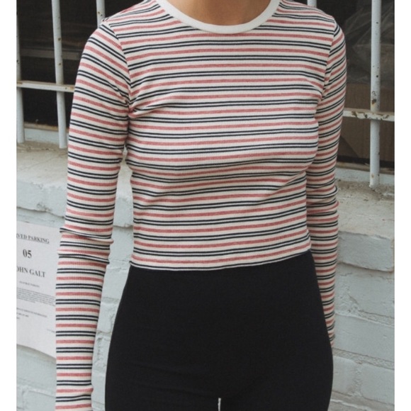 Brandy Melville Tops - Brandy Melville stripe long sleeve